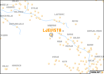 map of Ljevišta