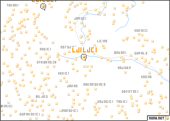 map of Ljiljci