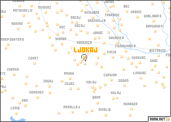 map of Ljokaj