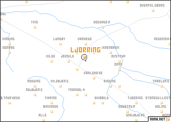 map of Ljørring