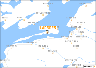 map of Ljosnes