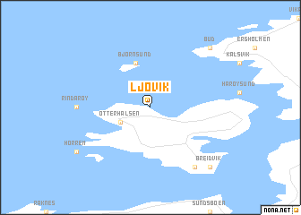 map of Ljøvik