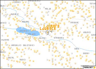 map of Ljubače