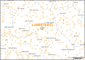 map of Ljubatovići