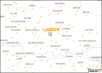 map of Ljubava