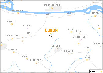 map of Ljuba