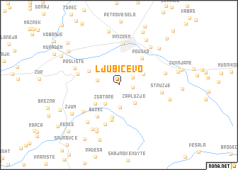 map of Ljubičevo