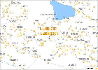 map of Ljubičići