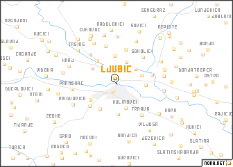 map of Ljubić