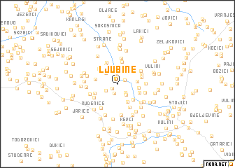 map of Ljubine