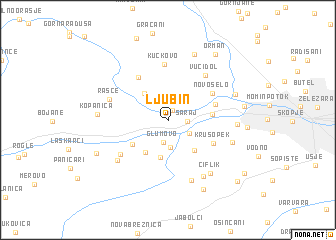 map of Ljubin