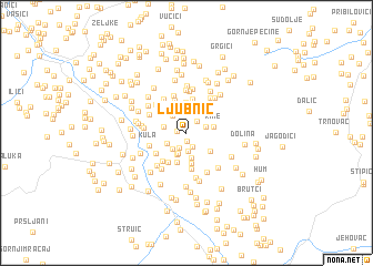 map of Ljubnić