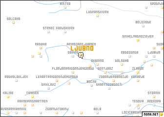 map of Ljubno