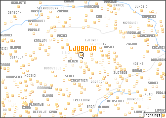 map of Ljuboja