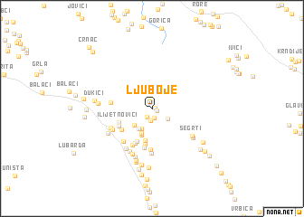 map of Ljuboje