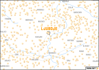 map of Ljuboje