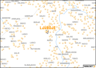 map of Ljuboje