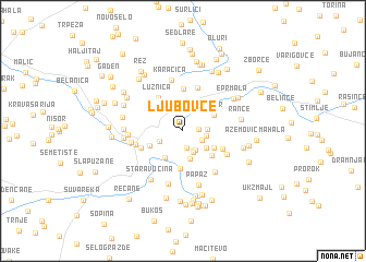 map of Ljubovce