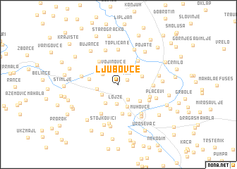 map of Ljubovce