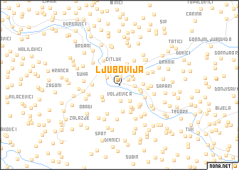 map of Ljubovija