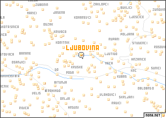 map of Ljubovina