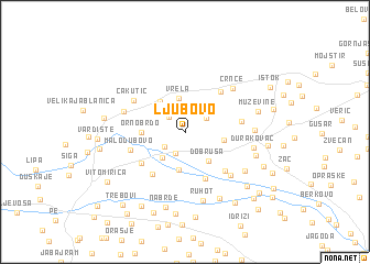 map of Ljubovo