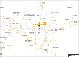 map of Ljubuča