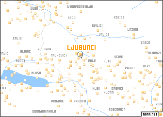 map of Ljubunci