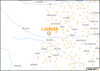 map of Ljubuša