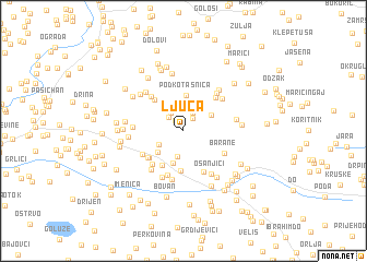 map of Ljuca