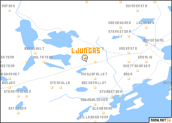 map of Ljungås