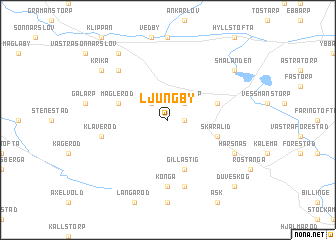 map of Ljungby