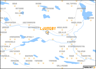 map of Ljungby