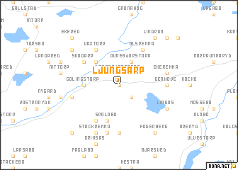 map of Ljungsarp