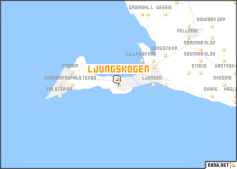 map of Ljungskogen