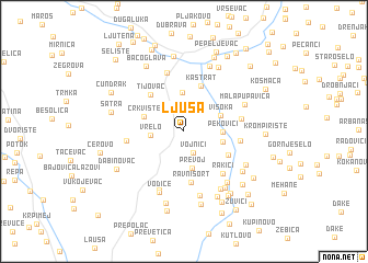 map of Ljuša