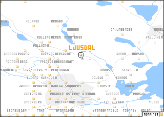 map of Ljusdal