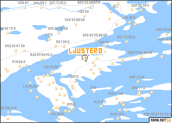 map of Ljusterö