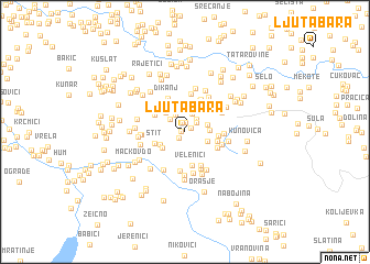 map of Ljuta Bara