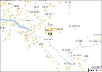 map of Ljuta