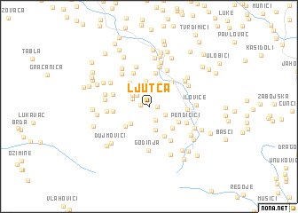 map of Ljutca