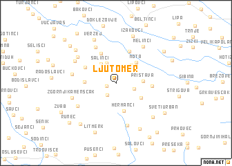 map of Ljutomer