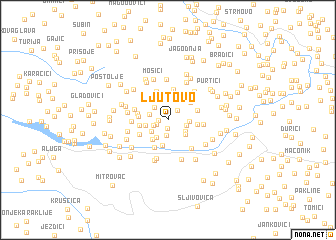 map of Ljutovo