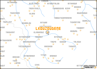 map of Lkouzoudene