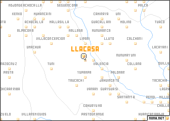 map of Llacasa