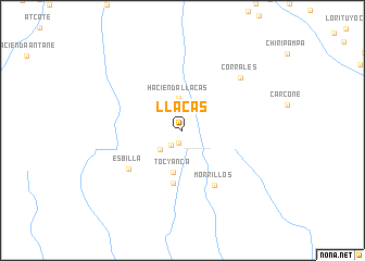 map of Llacas