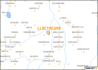 map of Llactacuna