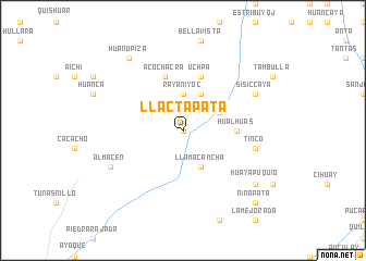 map of Llactapata