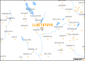 map of Llactatuyo