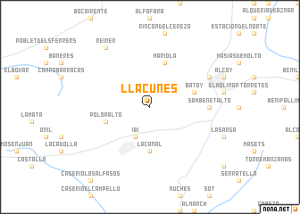 map of Llacunes